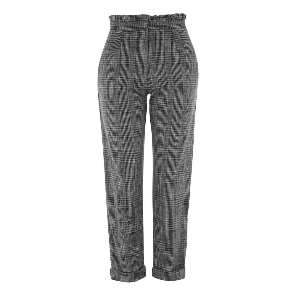 Topshop Ruffle Check Mensy Trousers